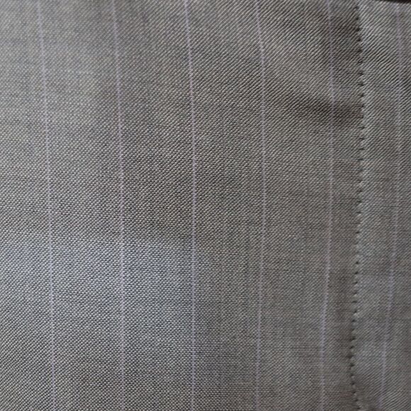 Talbots Gray Pine Stripe Women's Trousers 12 Petite - Picture 6 of 12